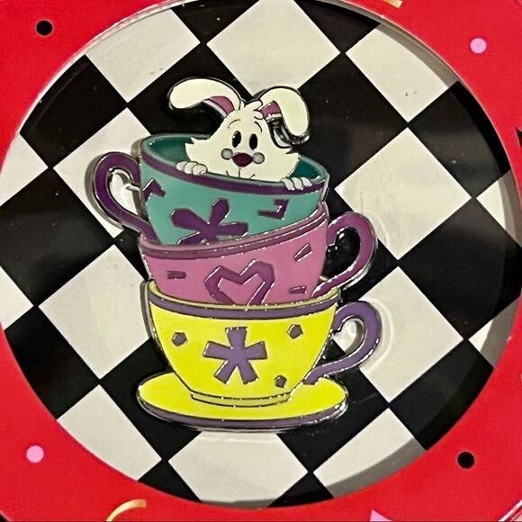 Mad Tea Party Pin in Ornament Box NEW Disney’s Alice in Wonderland NIB Rabbit - Picture 2 of 6
